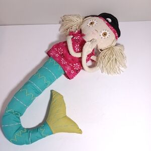 Pottery Barn Kids Pirate Mermaid  Doll Vintage 2008
